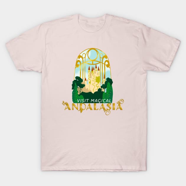 Andalasia Travel T-Shirt by audistry